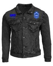 Load image into Gallery viewer, Zeta Phi Beta Black Denim Finer Woman Jean Jacket