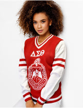 Load image into Gallery viewer, Delta Sigma Theta V-Neck Sweater
