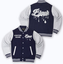 Load image into Gallery viewer, Black Collection Varsity Jacket