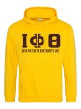 Load image into Gallery viewer, Iota Phi Theta Customized Gold Hoodies