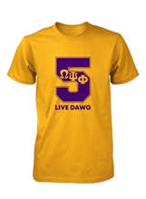 Cargar imagen en el visor de la galería, Omega Psi Phi Line Number T-Shirt 1-100