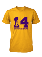 Cargar imagen en el visor de la galería, Omega Psi Phi Line Number T-Shirt 1-100