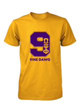 Cargar imagen en el visor de la galería, Omega Psi Phi Line Number T-Shirt 1-100