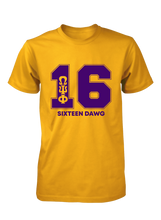 Cargar imagen en el visor de la galería, Omega Psi Phi Line Number T-Shirt 1-100