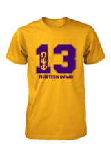 Cargar imagen en el visor de la galería, Omega Psi Phi Line Number T-Shirt 1-100