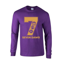 Load image into Gallery viewer, Omega Psi Phi DAWG Long sleeve PERFORMANCE T-shirt