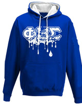 Load image into Gallery viewer, Phi Beta Sigma Splatter Drip Hoodie