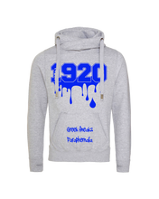 Load image into Gallery viewer, Zeta Phi Beta Cross Over Neck Hoodie