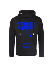 Load image into Gallery viewer, Zeta Phi Beta Cross Over Neck Hoodie
