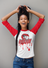 Load image into Gallery viewer, Winston Salem State University Drip Raglan T-Shirt