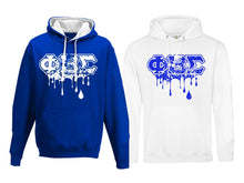 Load image into Gallery viewer, Phi Beta Sigma Splatter Drip Hoodie
