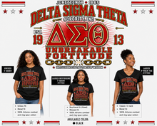 Cargar imagen en el visor de la galería, Delta Sigma Theta Legacy Freedom Juneteenth T-shirt (Black)
