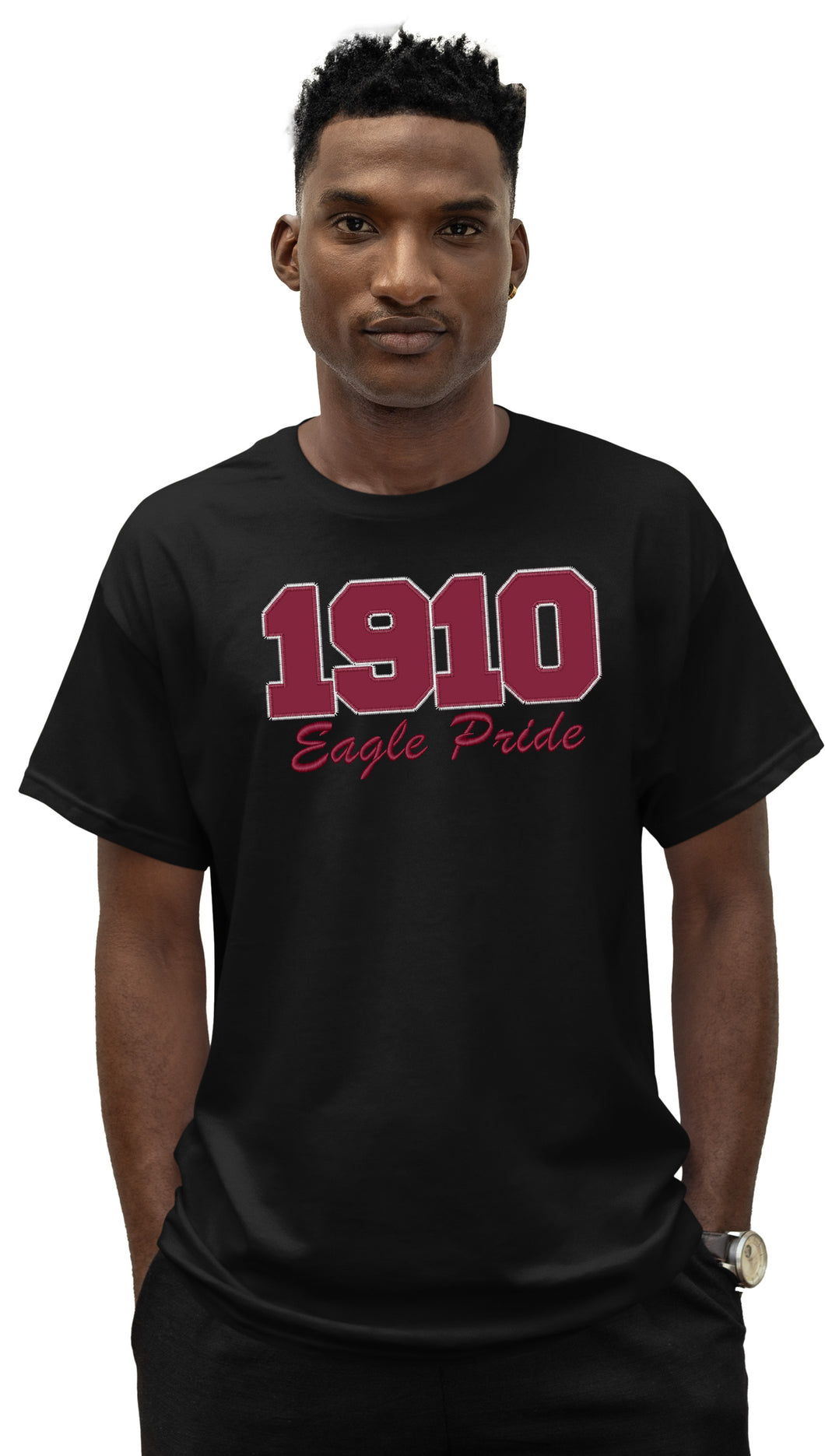 North Carolina Central University Embroidered T-shirt Black