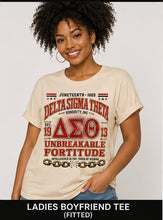 Cargar imagen en el visor de la galería, Delta Sigma Theta Legacy Freedom Juneteenth T-shirt (Cream)
