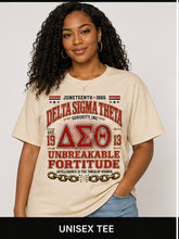 Cargar imagen en el visor de la galería, Delta Sigma Theta Legacy Freedom Juneteenth T-shirt (Cream)

