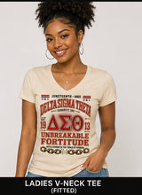 Cargar imagen en el visor de la galería, Delta Sigma Theta Legacy Freedom Juneteenth T-shirt (Cream)
