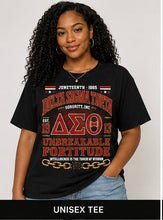 Cargar imagen en el visor de la galería, Delta Sigma Theta Legacy Freedom Juneteenth T-shirt (Black)
