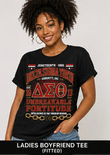 Cargar imagen en el visor de la galería, Delta Sigma Theta Legacy Freedom Juneteenth T-shirt (Black)
