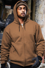 Load image into Gallery viewer, Heavyweight Full-Zip Hooded Sweatshirt with Thermal Lining
