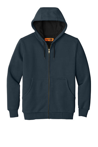 Heavyweight Full-Zip Hooded Sweatshirt with Thermal Lining