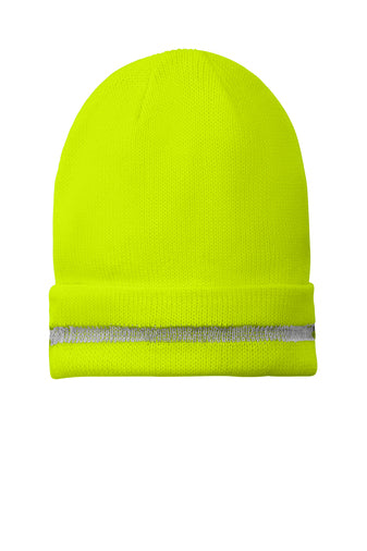 Enhanced Visibility Beanie with Reflective Stripe