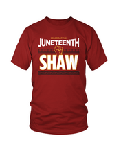 Cargar imagen en el visor de la galería, Camiseta Juneteenth de la Universidad Shaw
