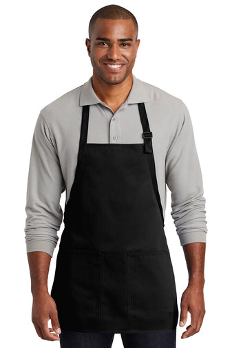 Medium-Length Two-Pocket Bib Apron