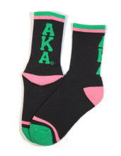 Load image into Gallery viewer, Alpha Kappa Alpha Socks
