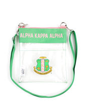 Load image into Gallery viewer, Alpha Kappa Alpha Clear Cross Bag
