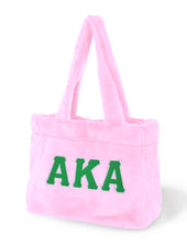Load image into Gallery viewer, Alpha Kappa Alpha Fur Bag Pink

