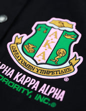 Load image into Gallery viewer, Alpha Kappa Alpha Twill Jacket Black
