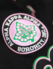 Load image into Gallery viewer, Alpha Kappa Alpha Twill Jacket Black
