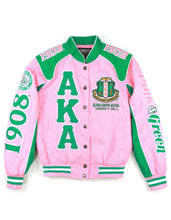 Load image into Gallery viewer, Alpha Kappa Alpha Twill Jacket Pink
