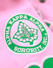 Load image into Gallery viewer, Alpha Kappa Alpha Twill Jacket Pink
