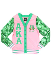 Load image into Gallery viewer, Alpha kappa Alpha cardigan
