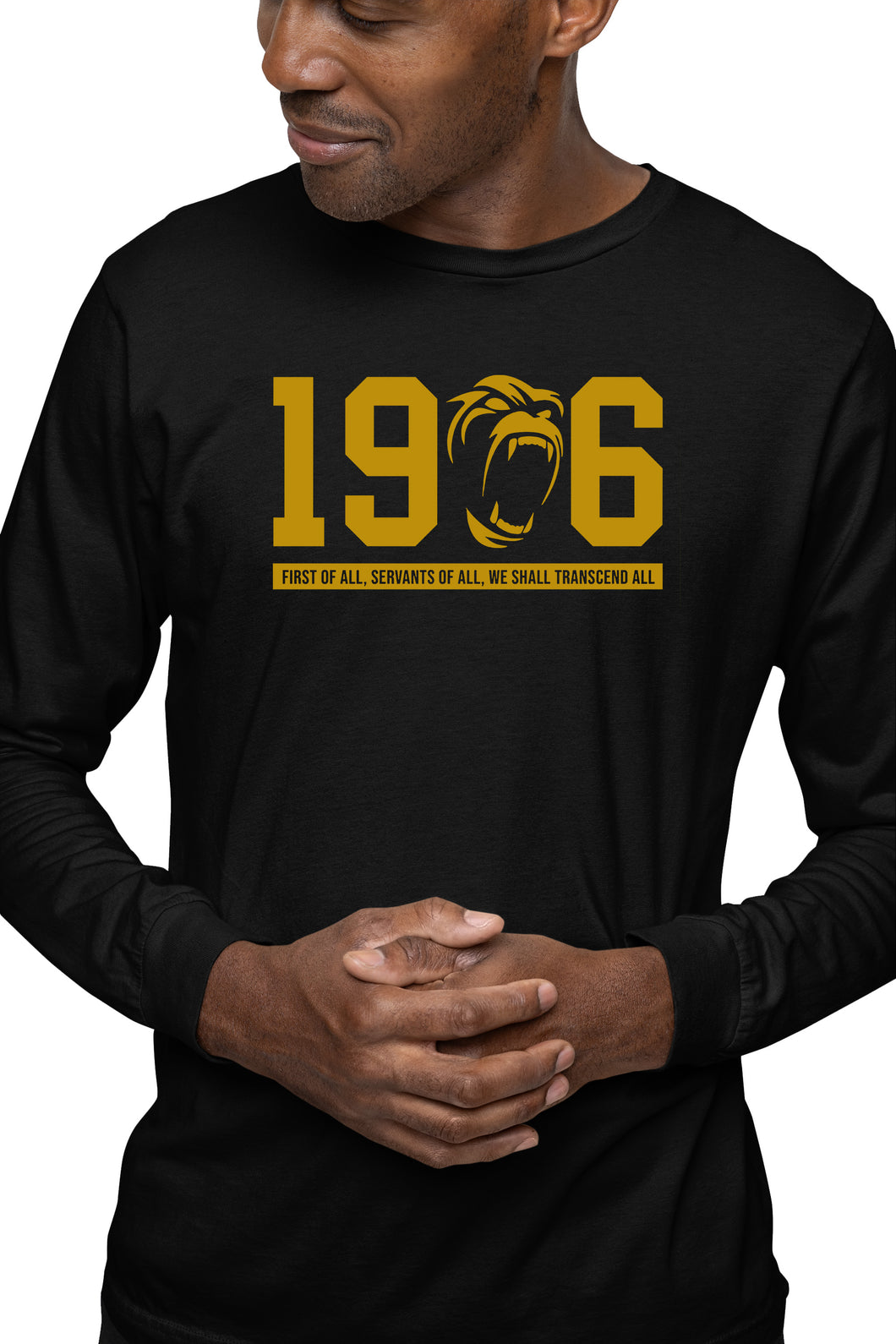 Alpha Phi Alpha 1906 APE Long Sleeve Black T-Shirts