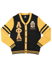 Load image into Gallery viewer, Alpha Phi Alpha Chenille Shield Cardigan
