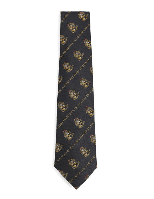 APA Black Neck Tie with Gold Shield