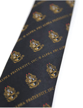 Load image into Gallery viewer, APA Black Neck Tie with Gold Shield
