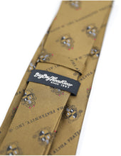 Load image into Gallery viewer, APA Gold Neck Tie with Black Shield

