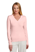 Cargar imagen en el visor de la galería, Brooks Brothers ®  Women&#39;s Cotton Stretch V-Neck Sweater BB18401
