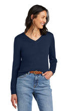 Cargar imagen en el visor de la galería, Brooks Brothers ®  Women&#39;s Washable Merino V-Neck Sweater BB18411
