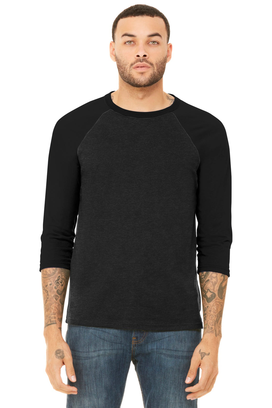 BELLA+CANVAS  ®  Unisex 3/4-Sleeve Baseball Tee. BC3200 - XL