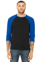 Cargar imagen en el visor de la galería, BELLA+CANVAS  ®  Unisex 3/4-Sleeve Baseball Tee. BC3200 - XL
