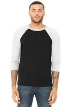 Cargar imagen en el visor de la galería, BELLA+CANVAS  ®  Unisex 3/4-Sleeve Baseball Tee. BC3200 - XL
