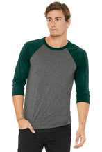 Cargar imagen en el visor de la galería, BELLA+CANVAS  ®  Unisex 3/4-Sleeve Baseball Tee. BC3200 - XS
