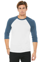 Cargar imagen en el visor de la galería, BELLA+CANVAS  ®  Unisex 3/4-Sleeve Baseball Tee. BC3200 - XL
