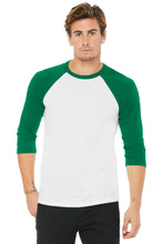 Cargar imagen en el visor de la galería, BELLA+CANVAS  ®  Unisex 3/4-Sleeve Baseball Tee. BC3200 - M
