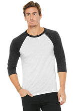 Cargar imagen en el visor de la galería, BELLA+CANVAS  ®  Unisex 3/4-Sleeve Baseball Tee. BC3200 - XS
