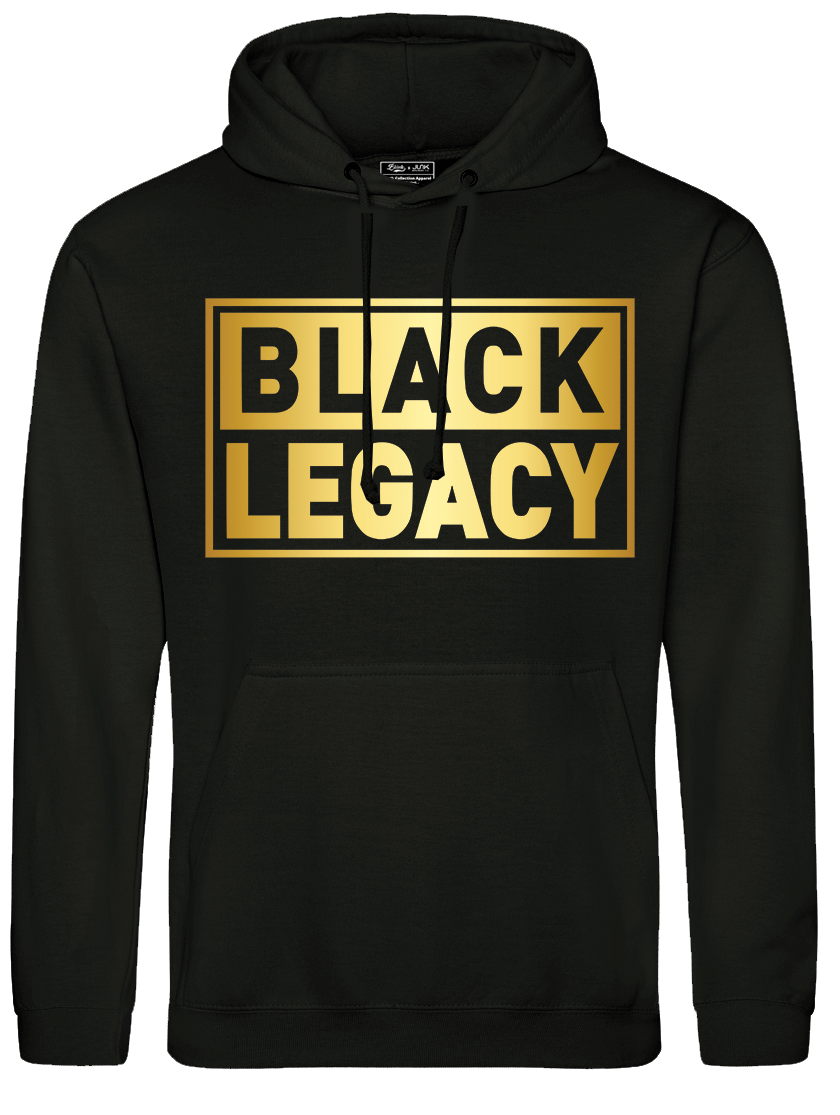 Black Legacy Hoodie With Gold Logo